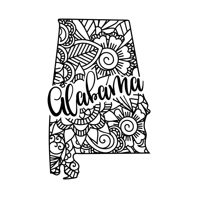 50 States - Mandala Alabama by jotoik87