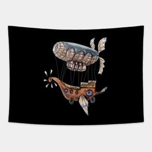 Old school airship Tapestry