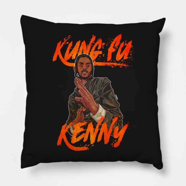 Kung Fu Kenny Pillow by OhhEJ