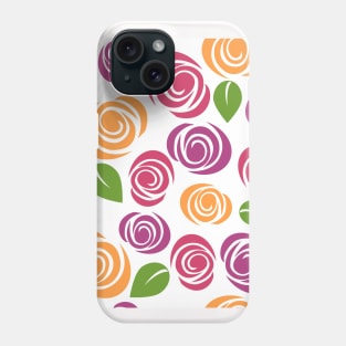 Cool Pattern Neck Gator Pink Purple Orange Blooms Pattern Phone Case