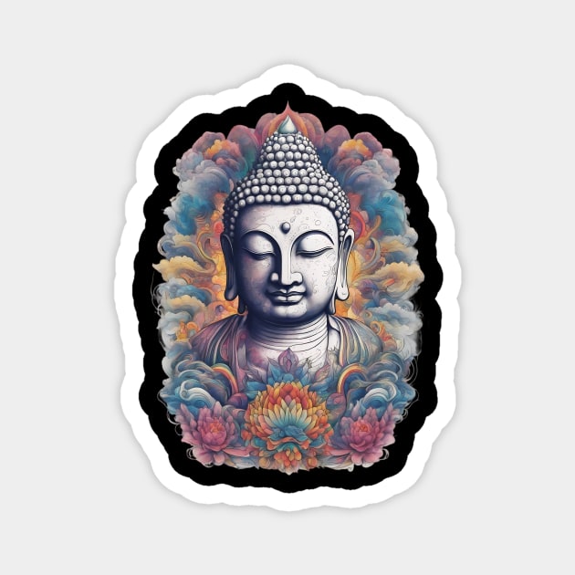 Nirvana Buddhism Magnet by animegirlnft