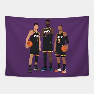 Phoenix Basketball Big 3 Tapestry