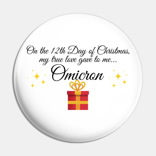 On the 12th day of Christmas my true love gave to me Omicron Pin by Fafi