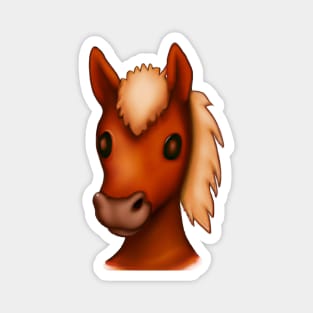 Cute Horse Drawing Magnet