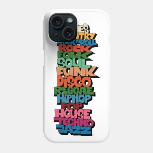 Soul, Funk, Disco, House and other Music Styles.  - Super stylish funky Design! Phone Case