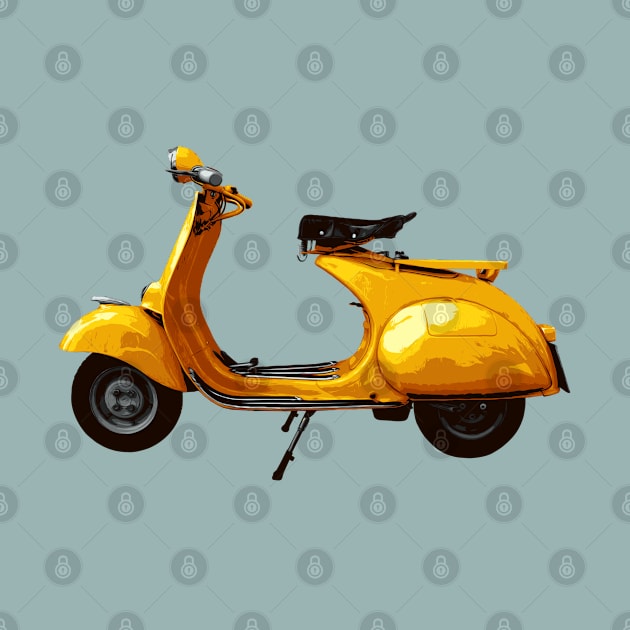 Yellow Scooter by Depictgore