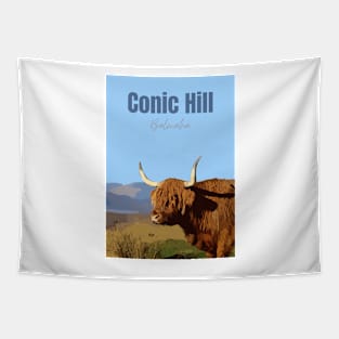 Conic Hill Balmaha poster Tapestry