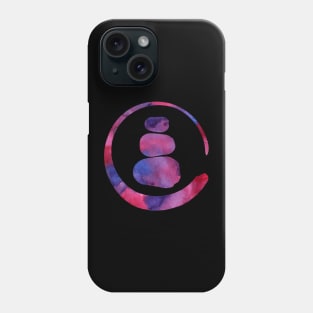 Zen Enso Circle and Zen stones Phone Case