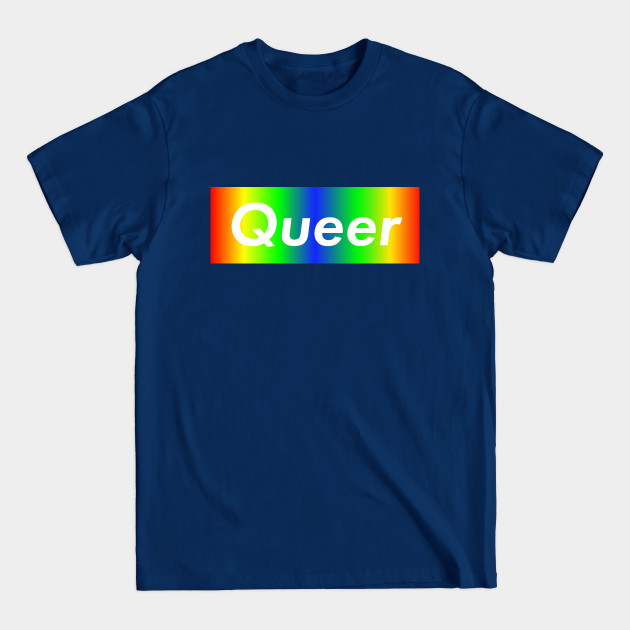 Disover Queer Rainbow_White - Rainbow - T-Shirt