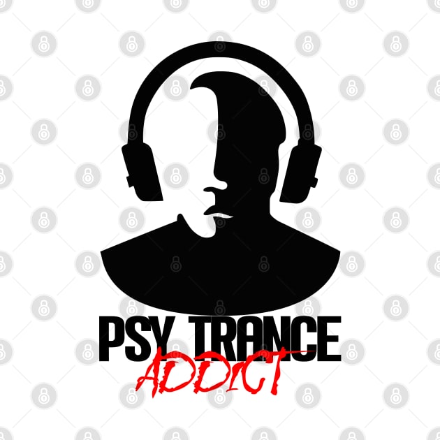 Psy Trance Addict - Black by SimpleWorksSK