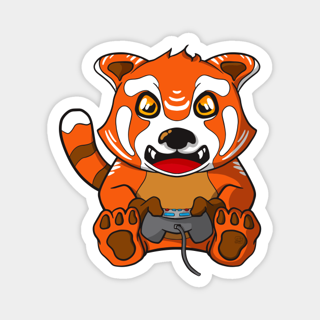 Gaming Red Panda Cute Gamer Red Panda TeePublic