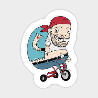 Bikie on a Trikie Magnet