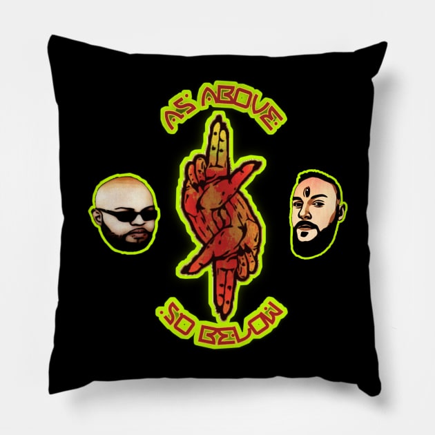 As Above So Below Pillow by THEEVERLIVING