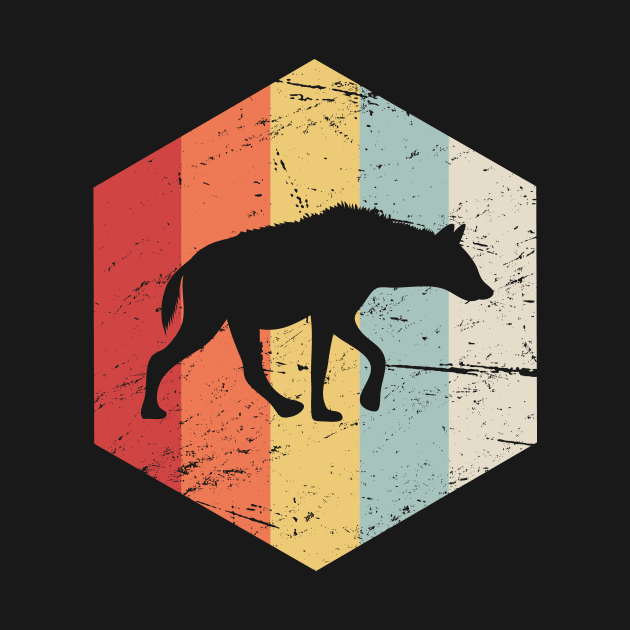 Retro Vintage Hyena Icon by Wizardmode