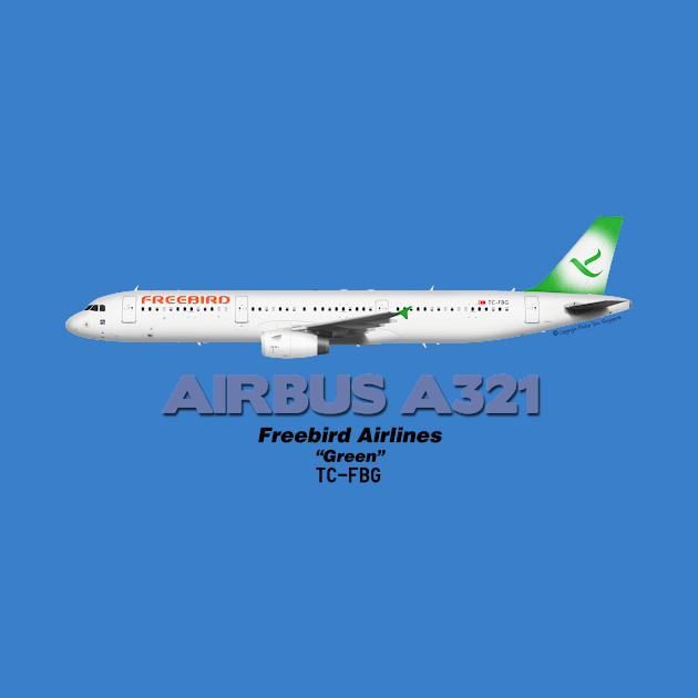 Airbus A321 - Freebird Airlines "Green" by TheArtofFlying