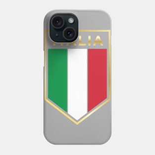 Italia design - Proud Italian - Italian Flag Shield Phone Case