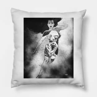 "Beautiful Thinker" Illustration Pillow