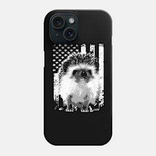 Hedgehog American Flag Tees Inspired by Adorable Spiky Friends Phone Case