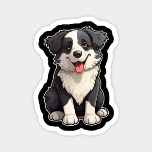 Cute Border Collie Dogs Funny Border Collie Magnet