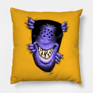 Purple people eater ... with no horns Pillow