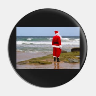 Merry Christmas From The Beach Pin