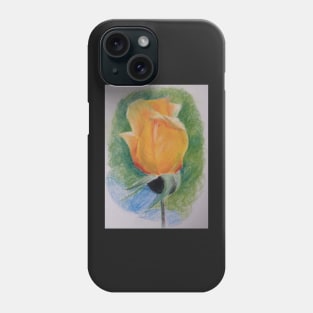 yellow rose Phone Case