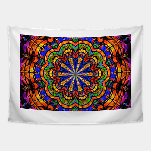 Mandala Kaleidoscope Tapestry by bgaynor