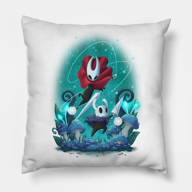 Hollow Knight & Hornet Pillow by begomori