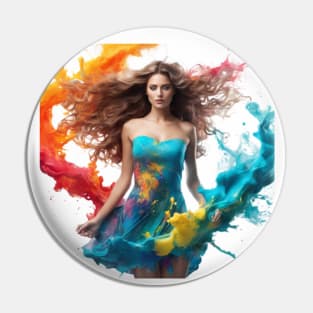 "Wonderful woman with the colorful explosion" Pin