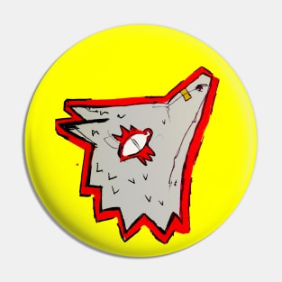 Gray Fox Sticker Pin