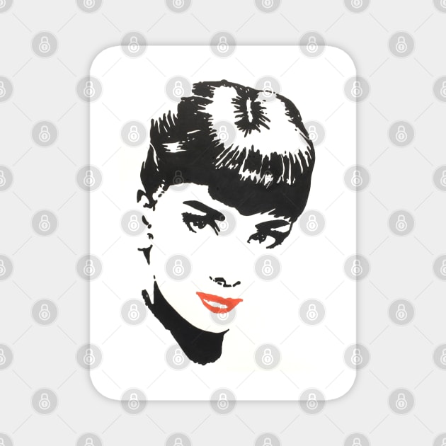 Pop Art Audrey Magnet by joeann3