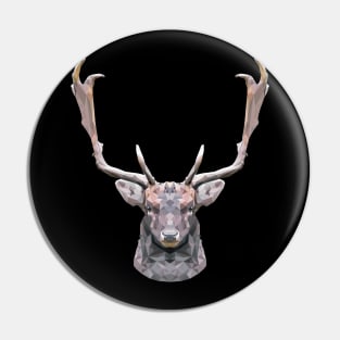 Stag Polygon Hunter Design Geometric Gift Pin