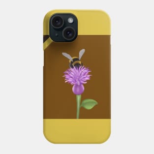 Honey Bee on Purple Flower Phone Case