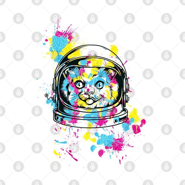 Space Cat Graffiti by MulletHappens