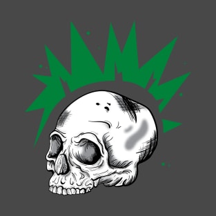 Rebel Head in Green T-Shirt