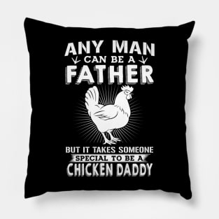 Chicken Daddy Father Day Pillow