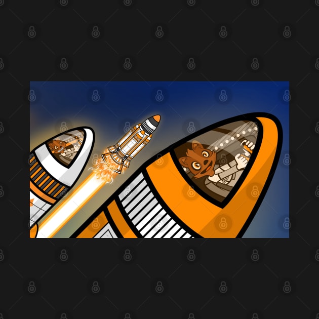 Space Quokka Rocket Race by MOULE