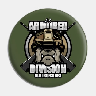 1st Armored Division Pin