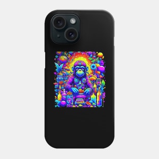 psychedelic Goa fruit monkey Phone Case