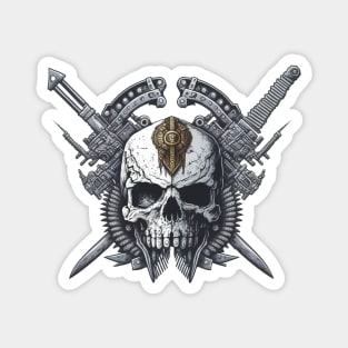 skull cyberpunk Magnet