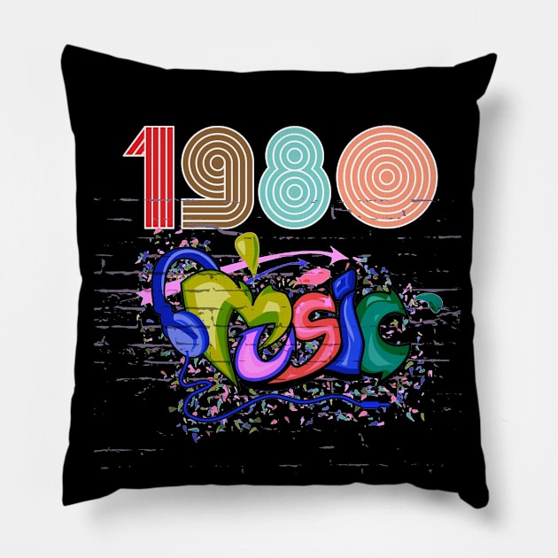 80s Pillow by MckinleyArt
