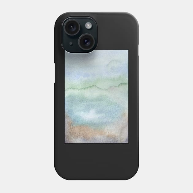 Dreamy Watercolor texture with Earth Colors Phone Case by Sandraartist