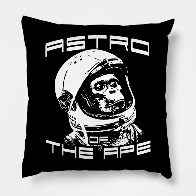 Astro Of The Ape Pillow by eggtee_com