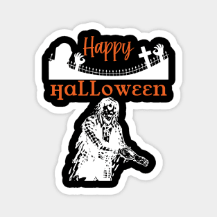 Happy Halloween Zombie Magnet