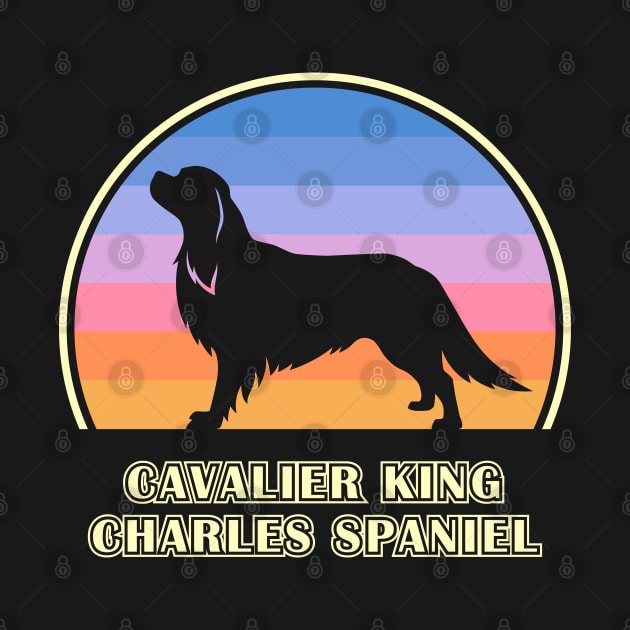 Cavalier King Charles Spaniel Vintage Sunset Dog by millersye