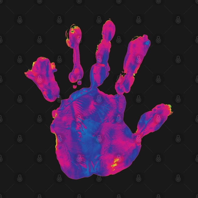 Colorful Hand Print by Urbanic