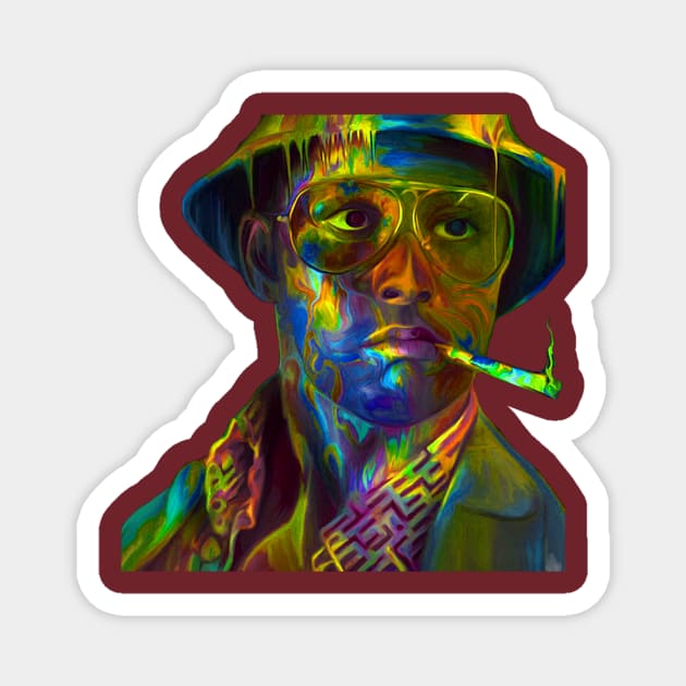 Fear and Loathing Psychedelic Magnet by Sir Toneth