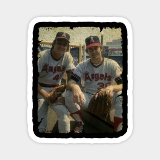 Frank Tanana and Nolan Ryan in Los Angeles Angels Magnet