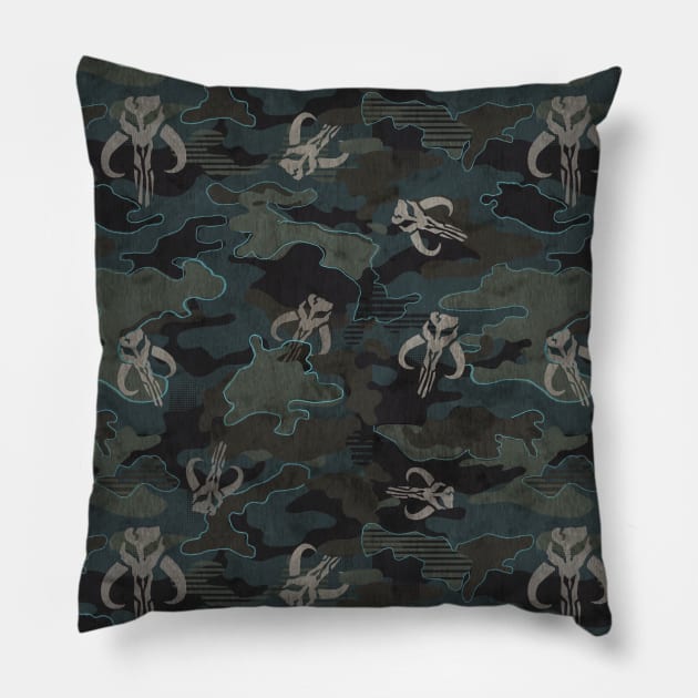 Mythosaur Camouflage Pillow by Galactee 99