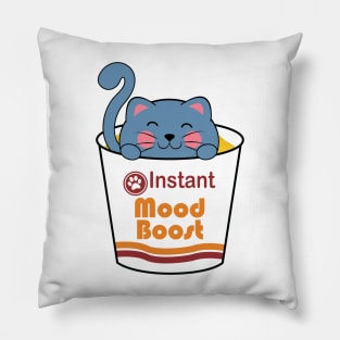 Instant Mood Boost - Kawaii Ramen Cat Pillow